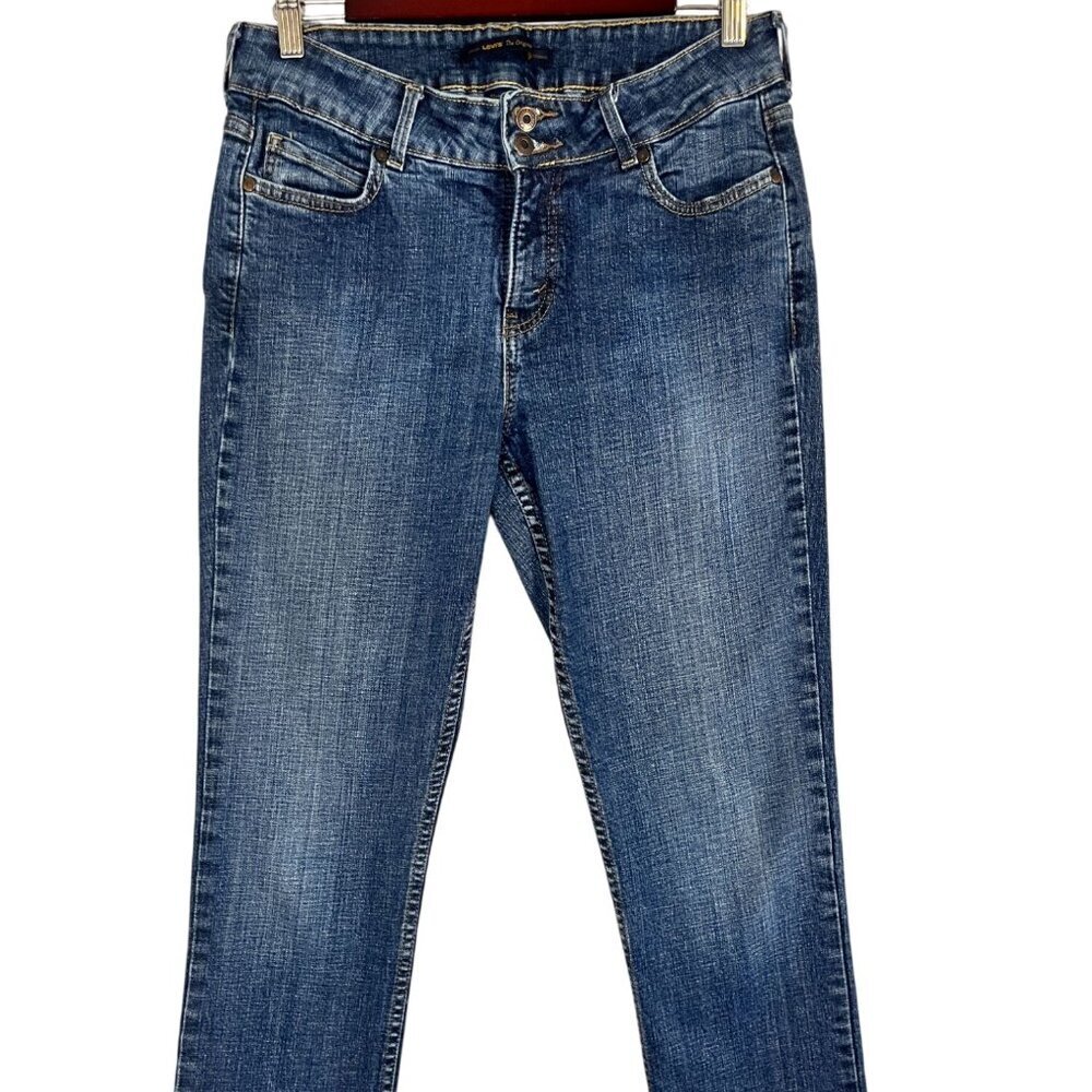 Levis Denim Jean 12 Straight Leg Western Cowgirl Slender 526th Classic Med Wash - Picture 1 of 15